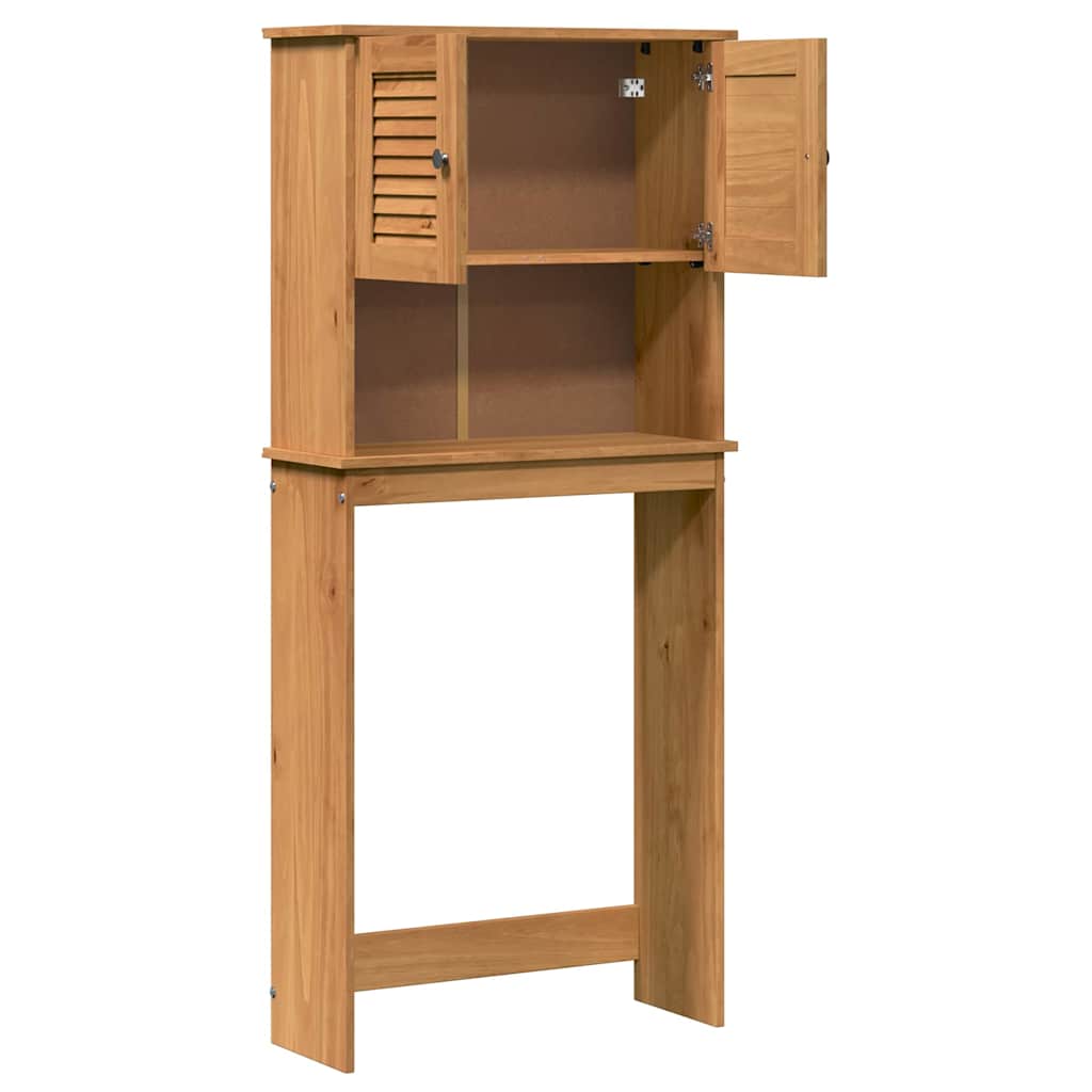 Mosógép Szekrény VIGO mézbarna 72.5 x 27 x 161 cm Tömör fenyőfa