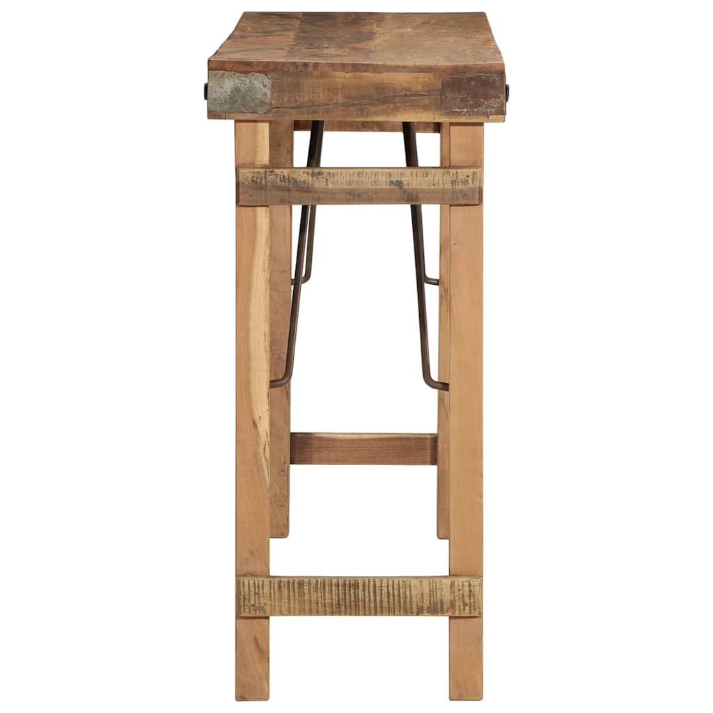 Konzolasztal Barna 110 x 35 x 76 cm Tömör újrahasznosított fa