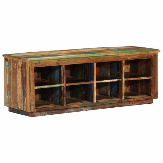 Cipőszekrény Barna 110 x 35 x 40 cm Tömör újrahasznosított fa