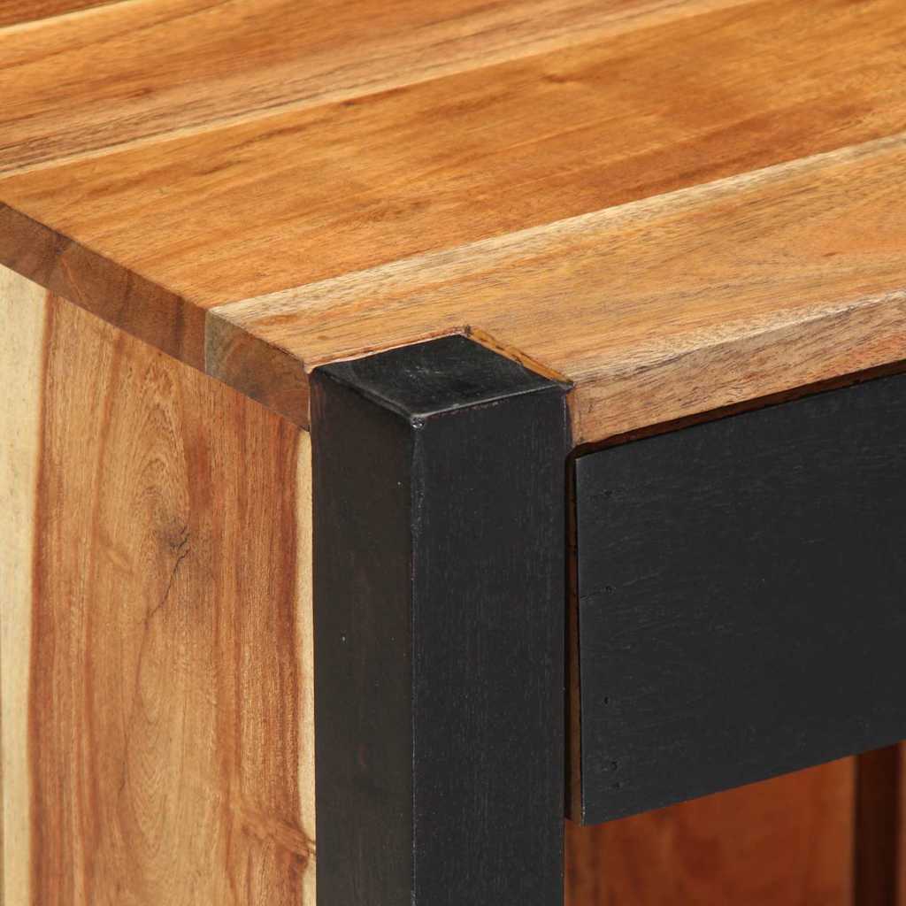 Éjjeliszekrény fiókkal 2 pcs Barna 40 x 35 x 50 cm tömör akácfa