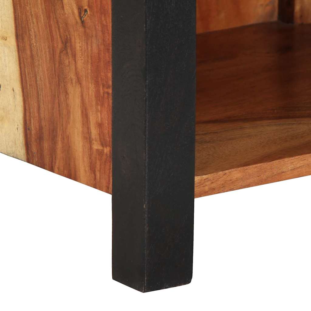 Éjjeliszekrény fiókkal 2 pcs Barna 40 x 35 x 50 cm tömör akácfa