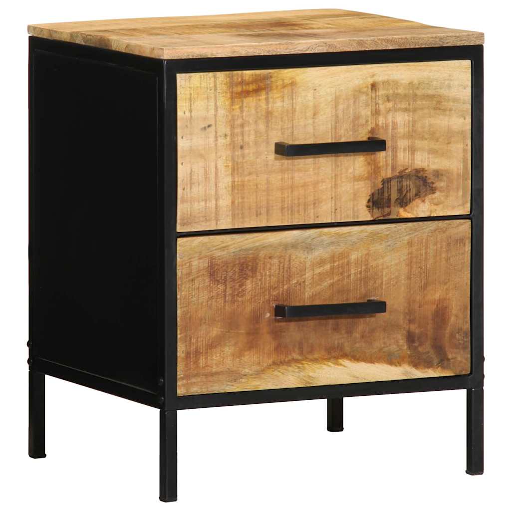 Éjjeliszekrény fiókkal 2 pcs Barna és fekete 40 x 35 x 50 cm
