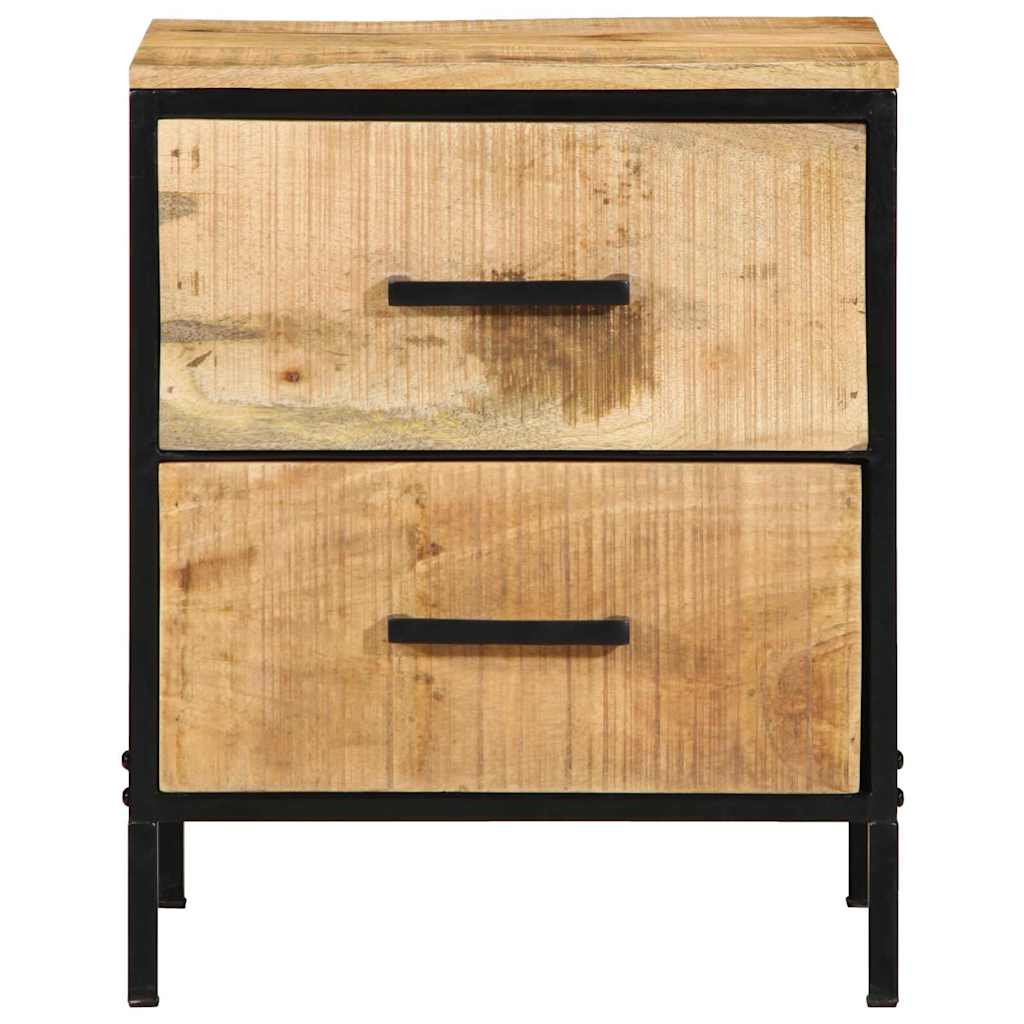 Éjjeliszekrény fiókkal 2 pcs Barna és fekete 40 x 35 x 50 cm