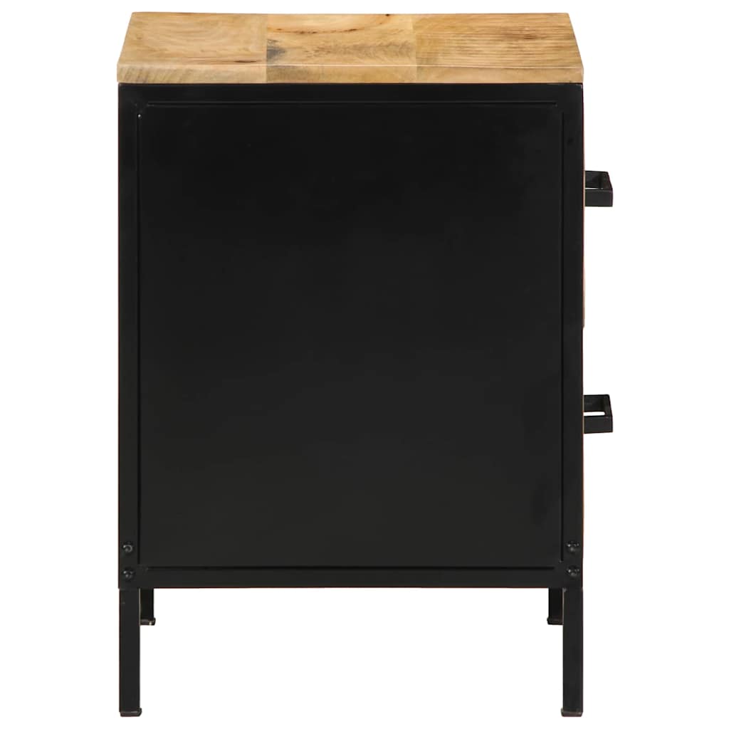 Éjjeliszekrény fiókkal 2 pcs Barna és fekete 40 x 35 x 50 cm