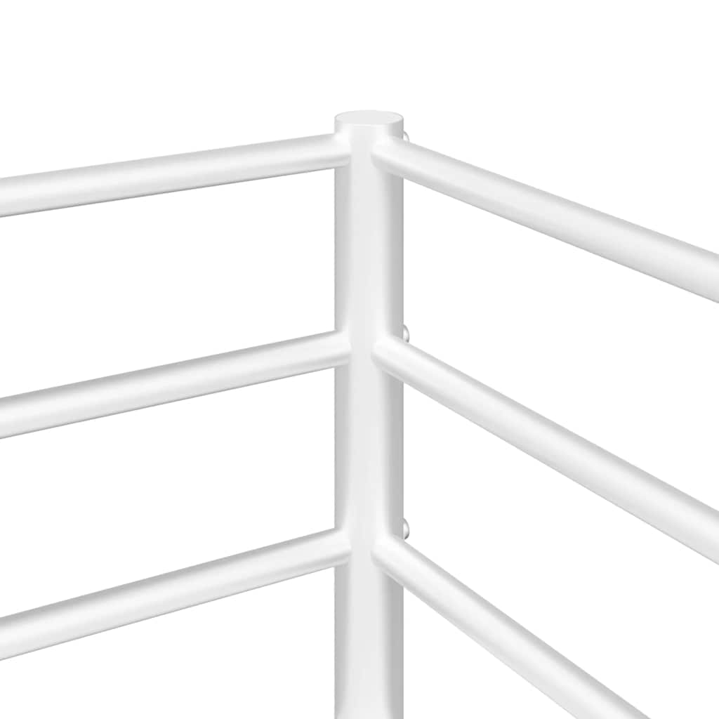 fehér acél emeletes ágy matrac nélkül 80 x 200 cm
