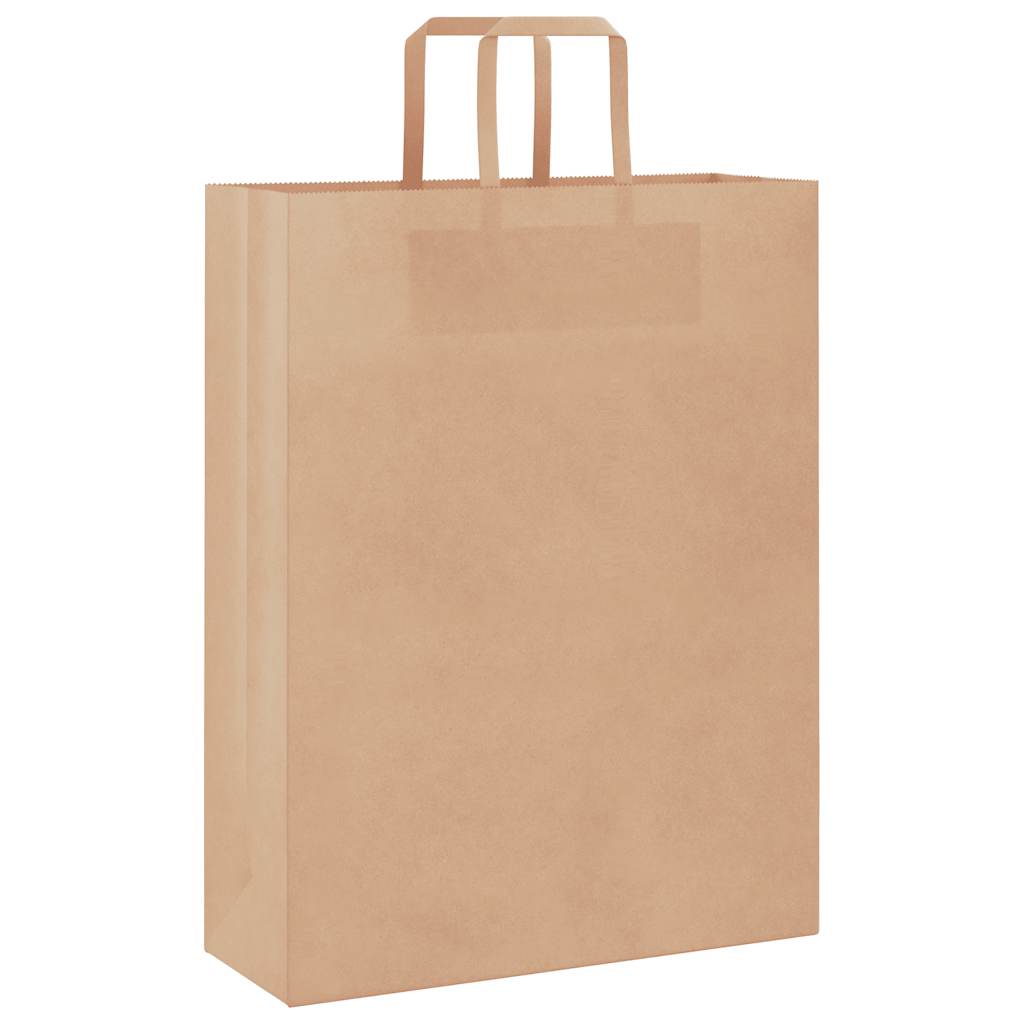 50 db barna papírzacskók fogantyúkkal 32x12x42 cm