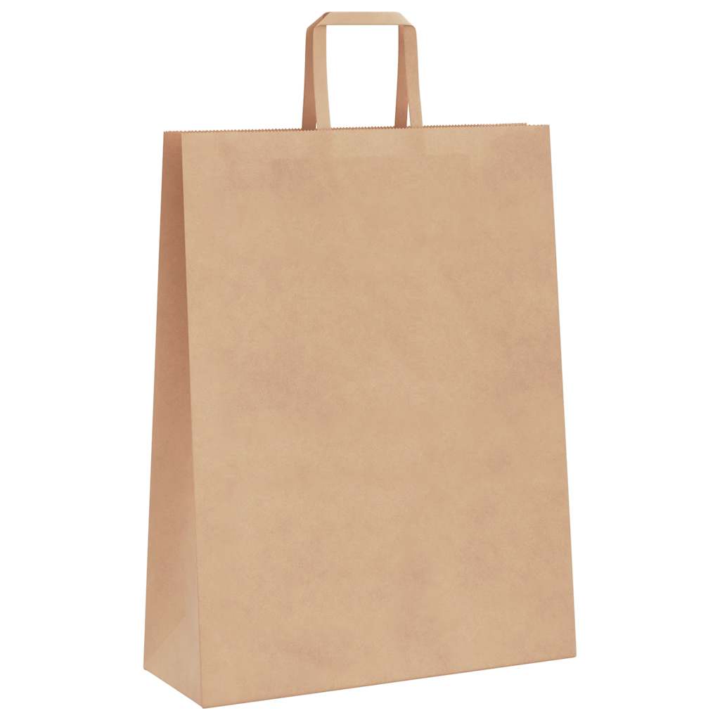 50 db barna papírzacskók fogantyúkkal 32x12x42 cm