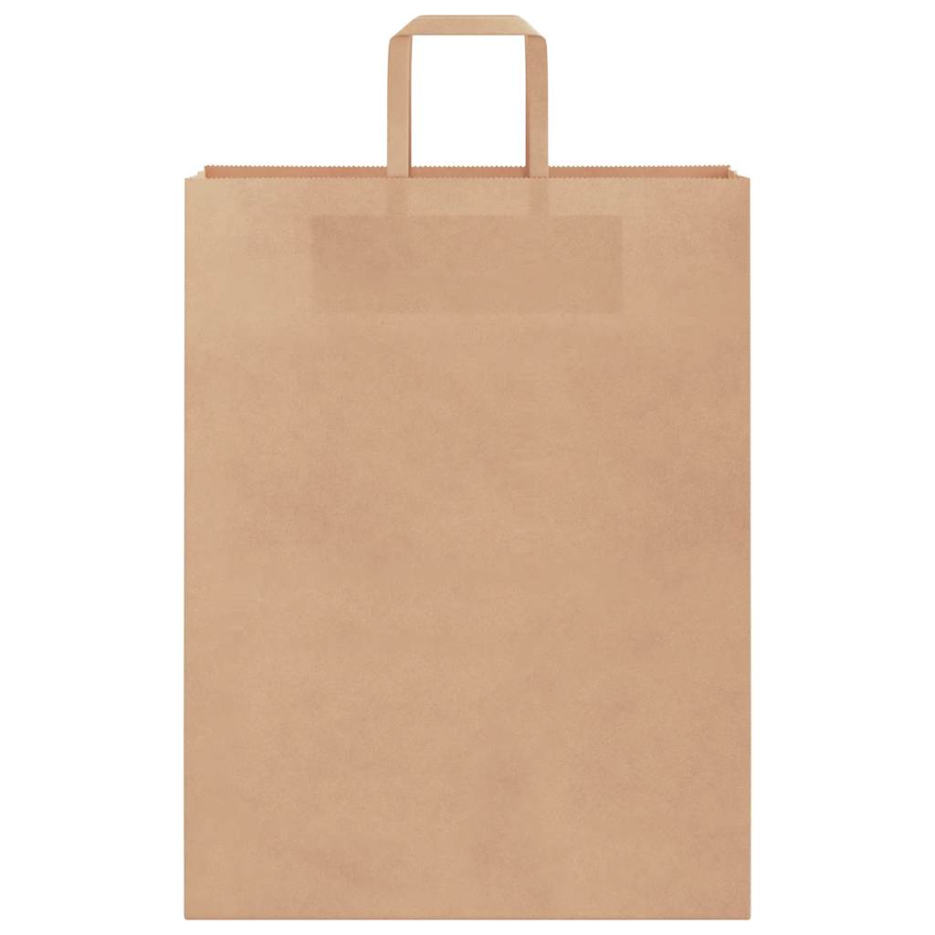 50 db barna papírzacskók fogantyúkkal 32x12x42 cm