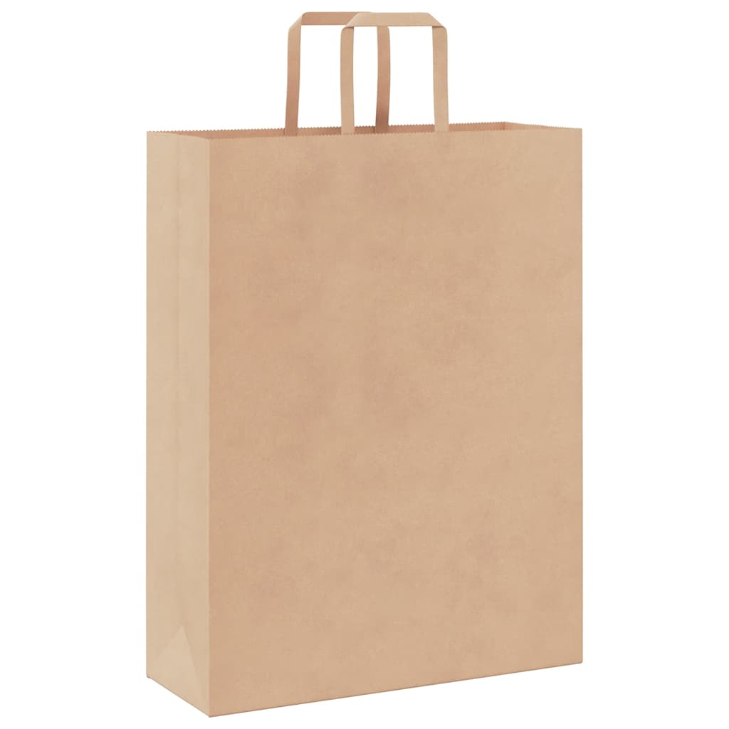 50 db barna papírzacskók fogantyúkkal 32x12x42 cm