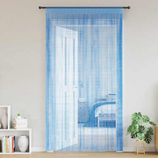 2 db világoskék zsinórfüggöny 140 x 250 cm