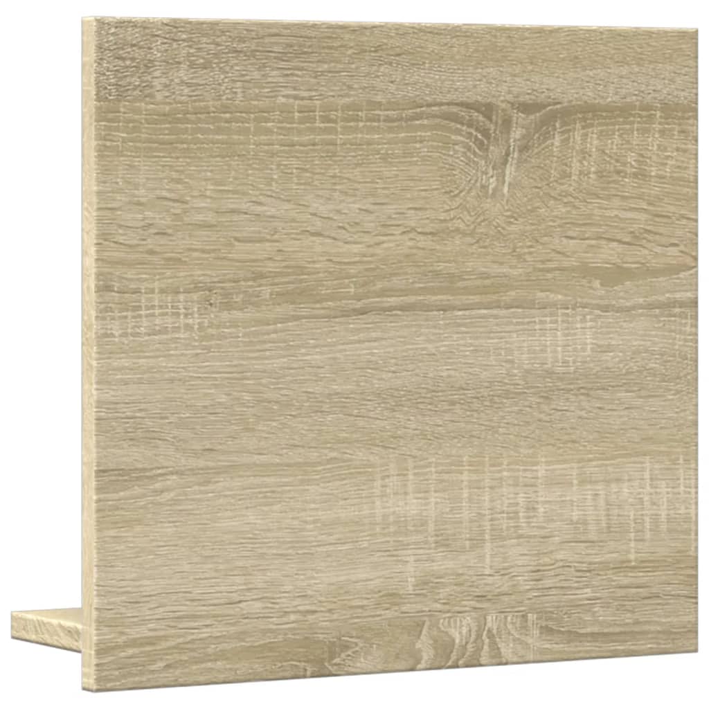 sonoma tölgy szerelt fa tükrös fürdőszobaszekrény 40x11x37 cm