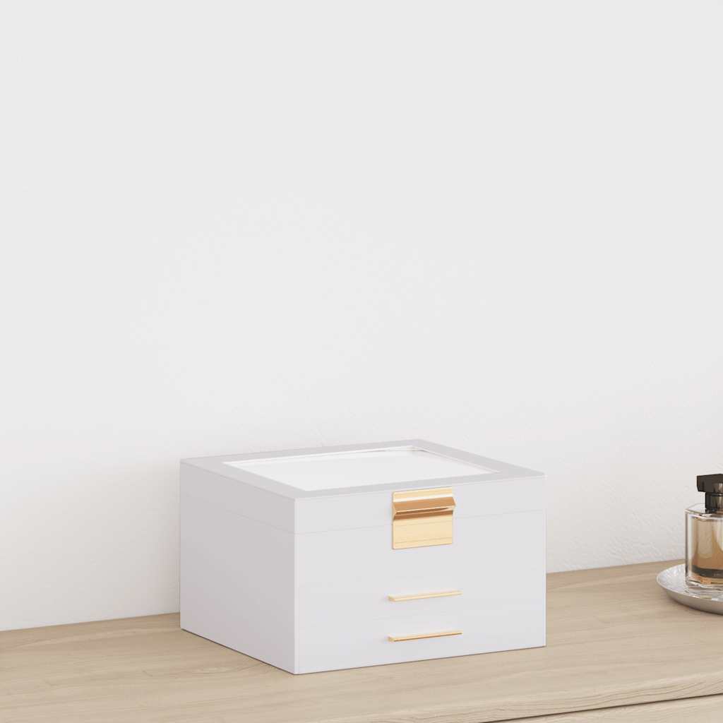 ékszerdoboz 3 rétegű fehér 23x20,5x14 cm 23x20,5x14 cm