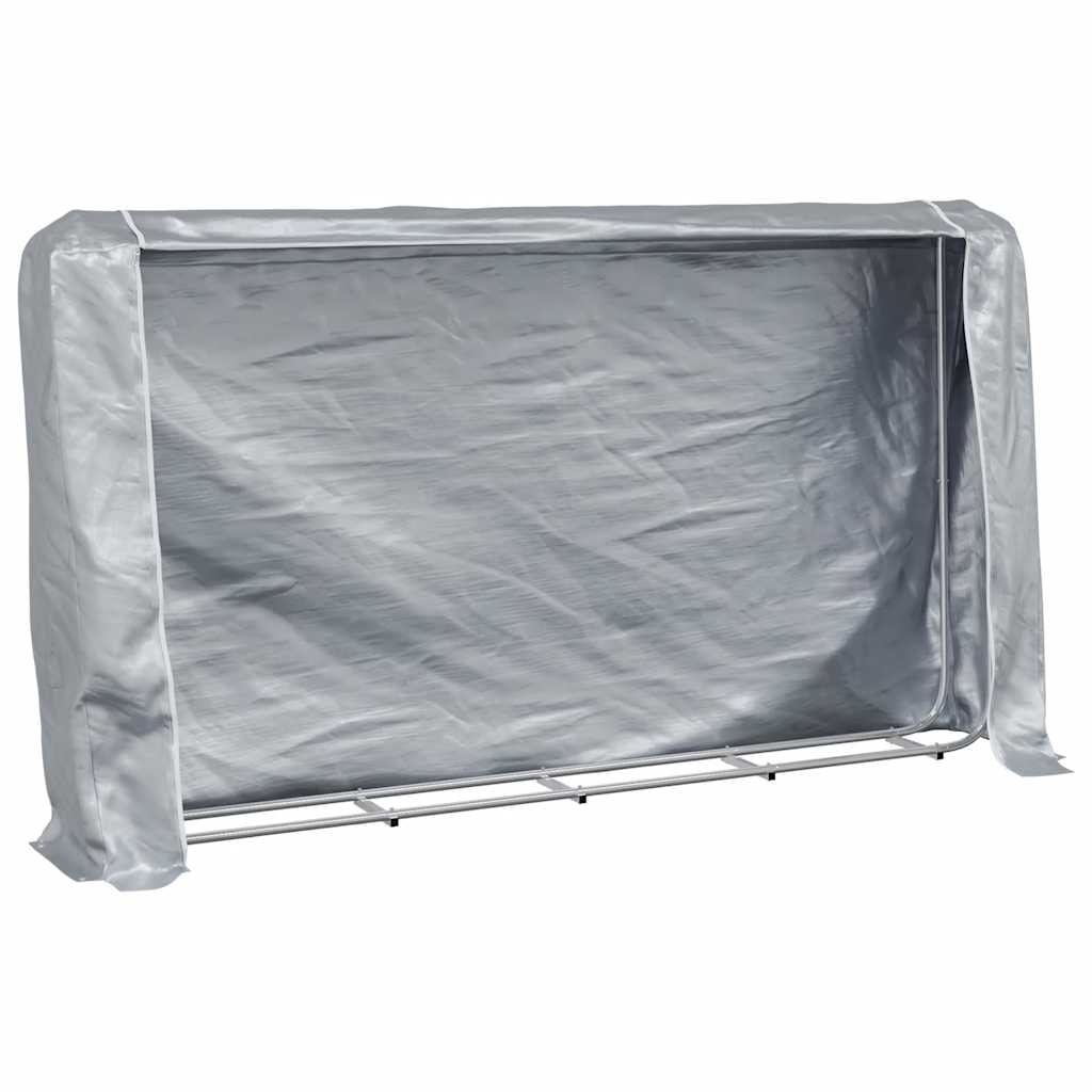 tűzifa állvány esővédővel 250x25x150 cm Horganyzott acél
