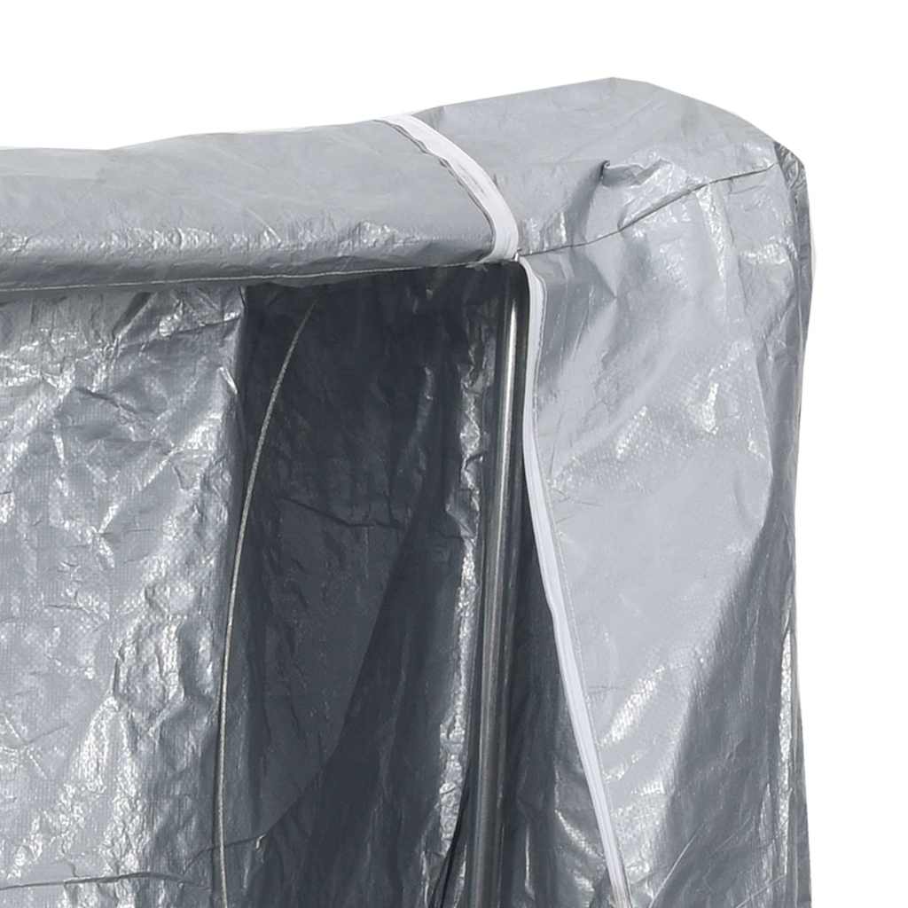 Tűzifa állvány esővédővel 300x25x150 cm Horganyzott acél