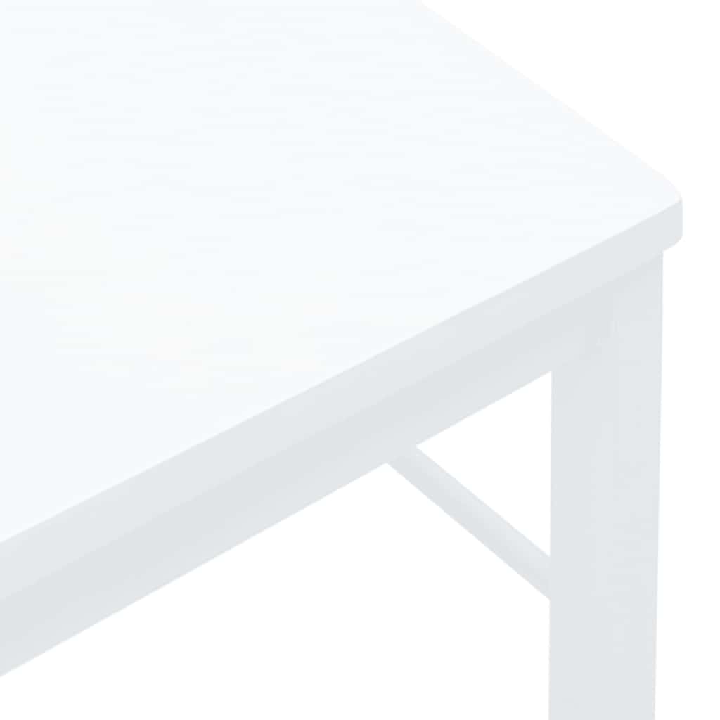 2 db fehér tömörfa gumiból készült étkezőszékek