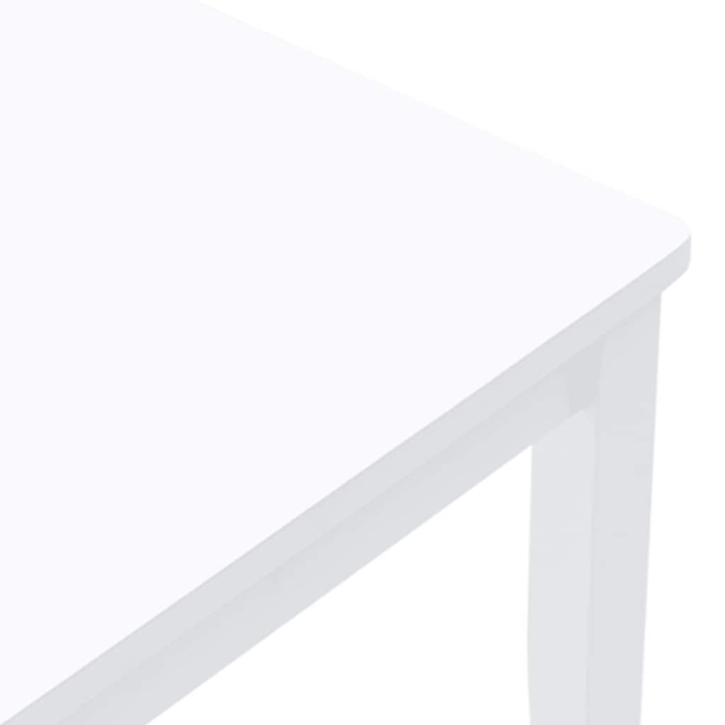 2 db fehér tömörfa gumiból készült étkezőszékek