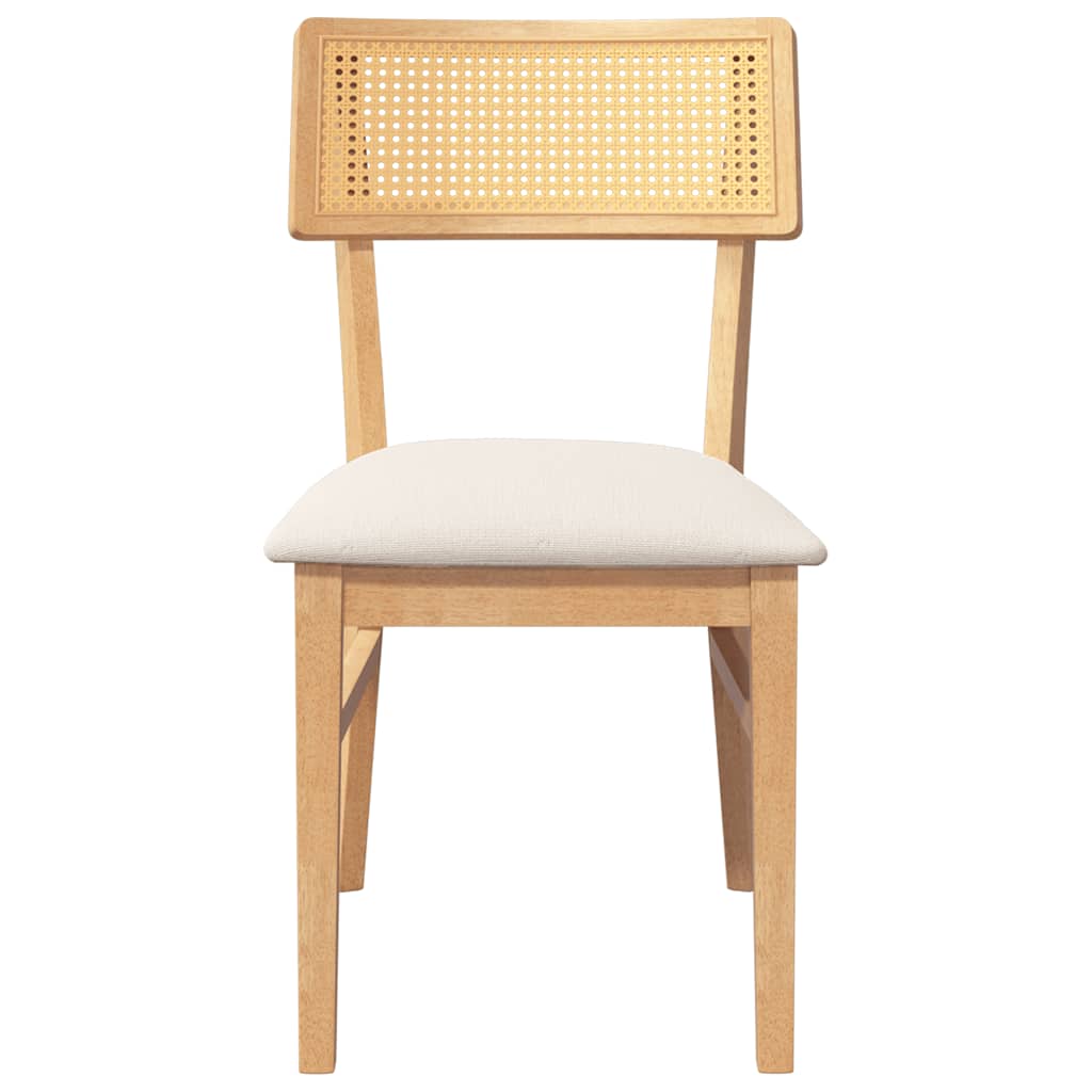 2 db tömörfa gumiból készült étkezőszékek párnákkal