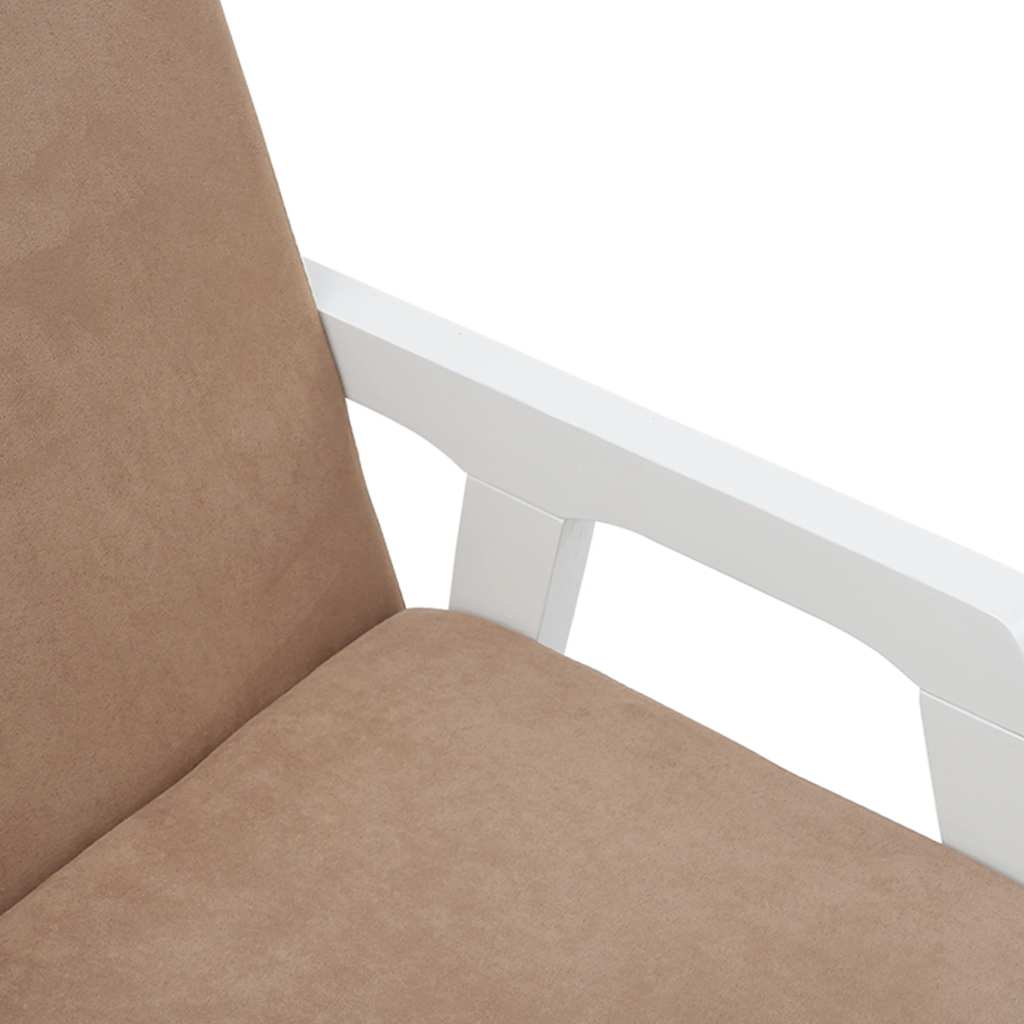 2 db fehér tömörfa gumiból készült étkezőszékek párnákkal