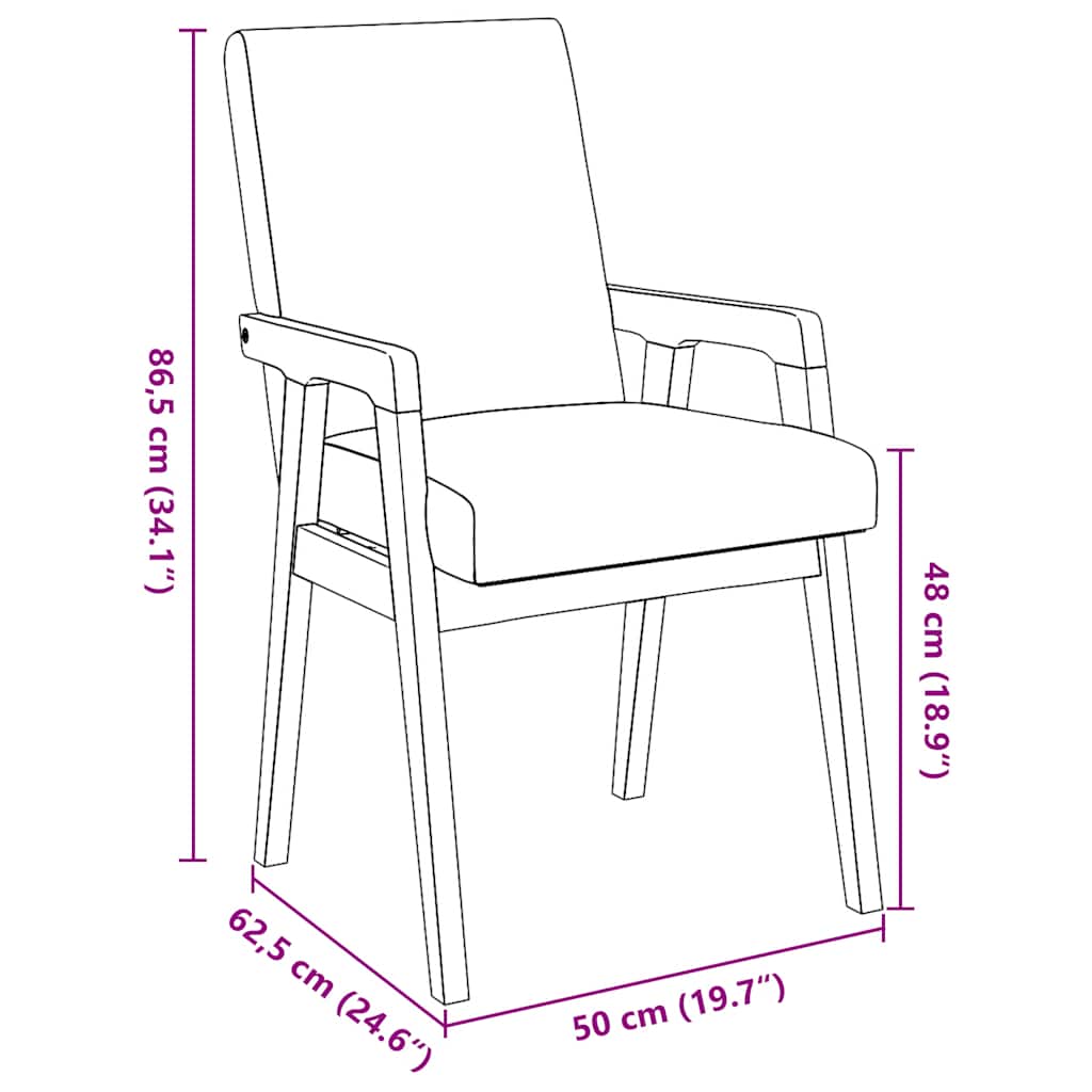 2 db fehér tömörfa gumiból készült étkezőszékek párnákkal