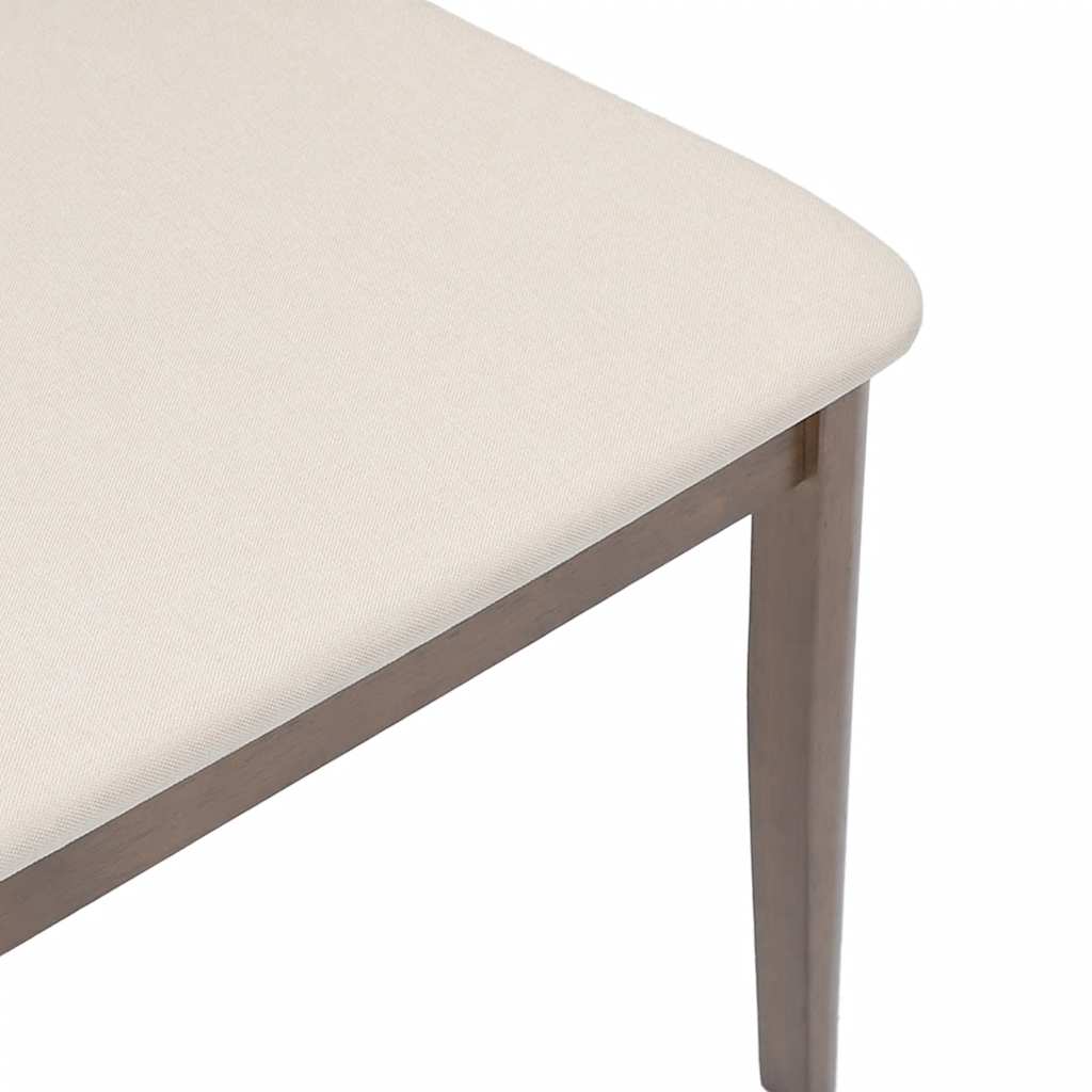 2 db barna tömörfa gumiból készült étkezőszékek párnákkal