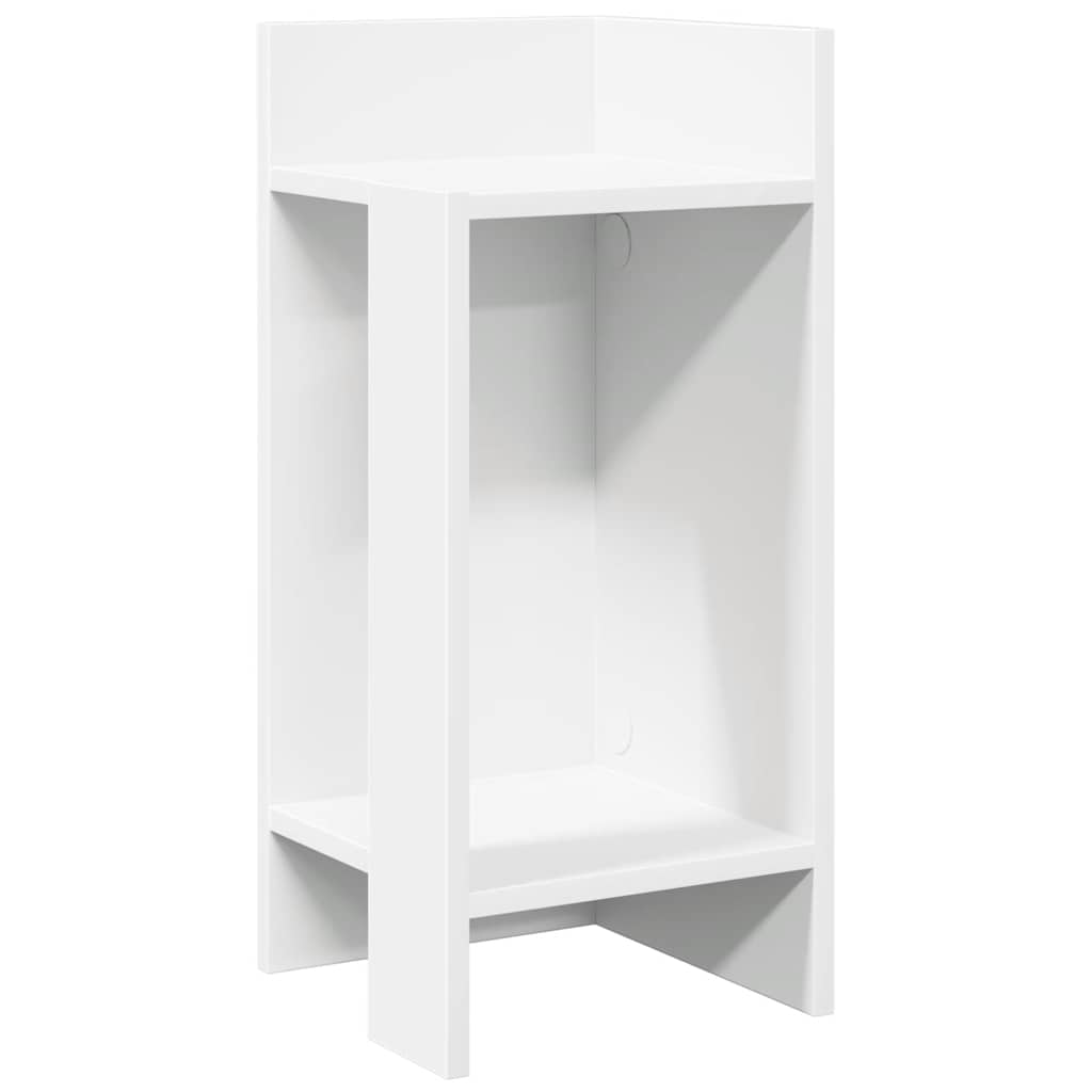 fehér kisasztal polccal 25,5 x 27 x 60 cm