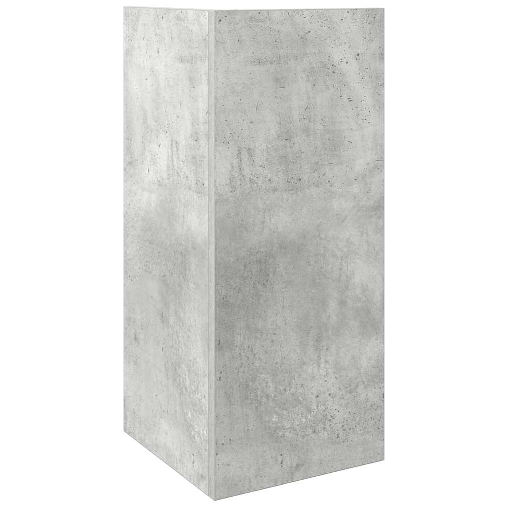 betonszürke kisasztal polccal 25,5 x 27 x 60 cm
