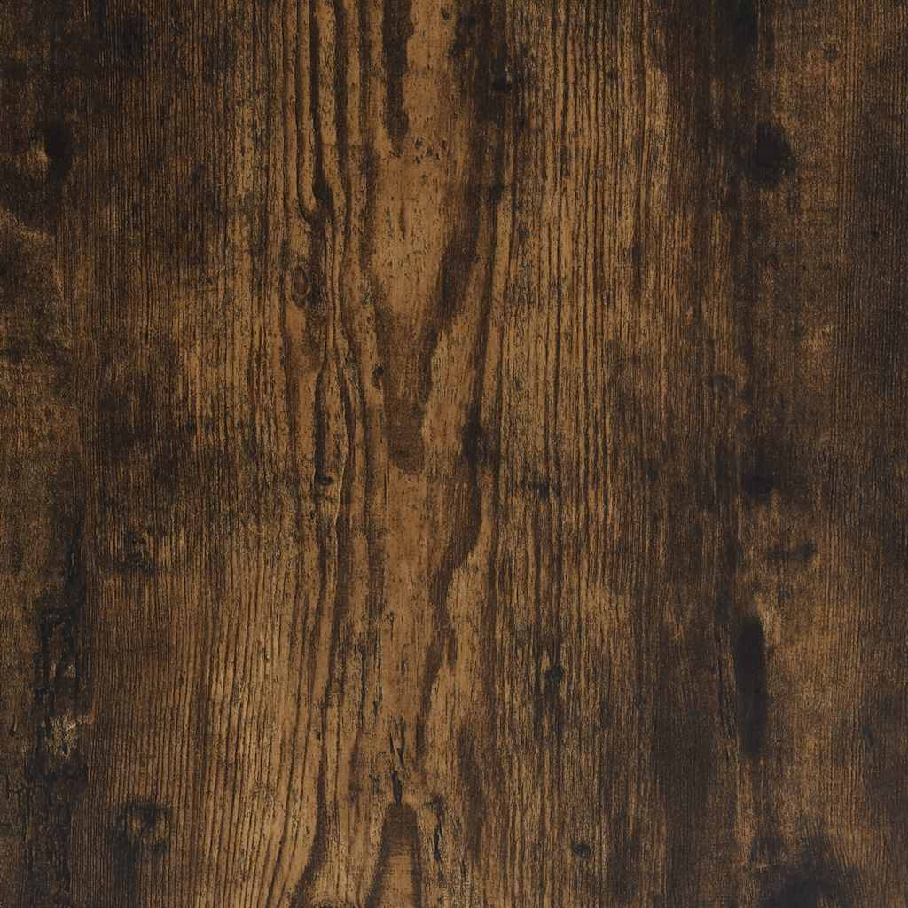 füstös tölgy színű kisasztal polccal 25,5 x 27 x 60 cm