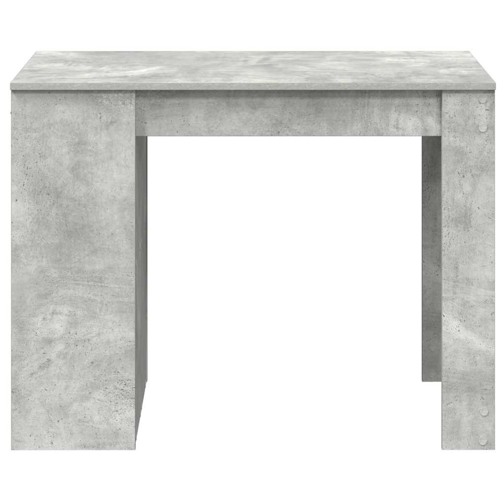 íróasztal fiókkal és polccal betonszürke 102x62x77,5 cm műfa