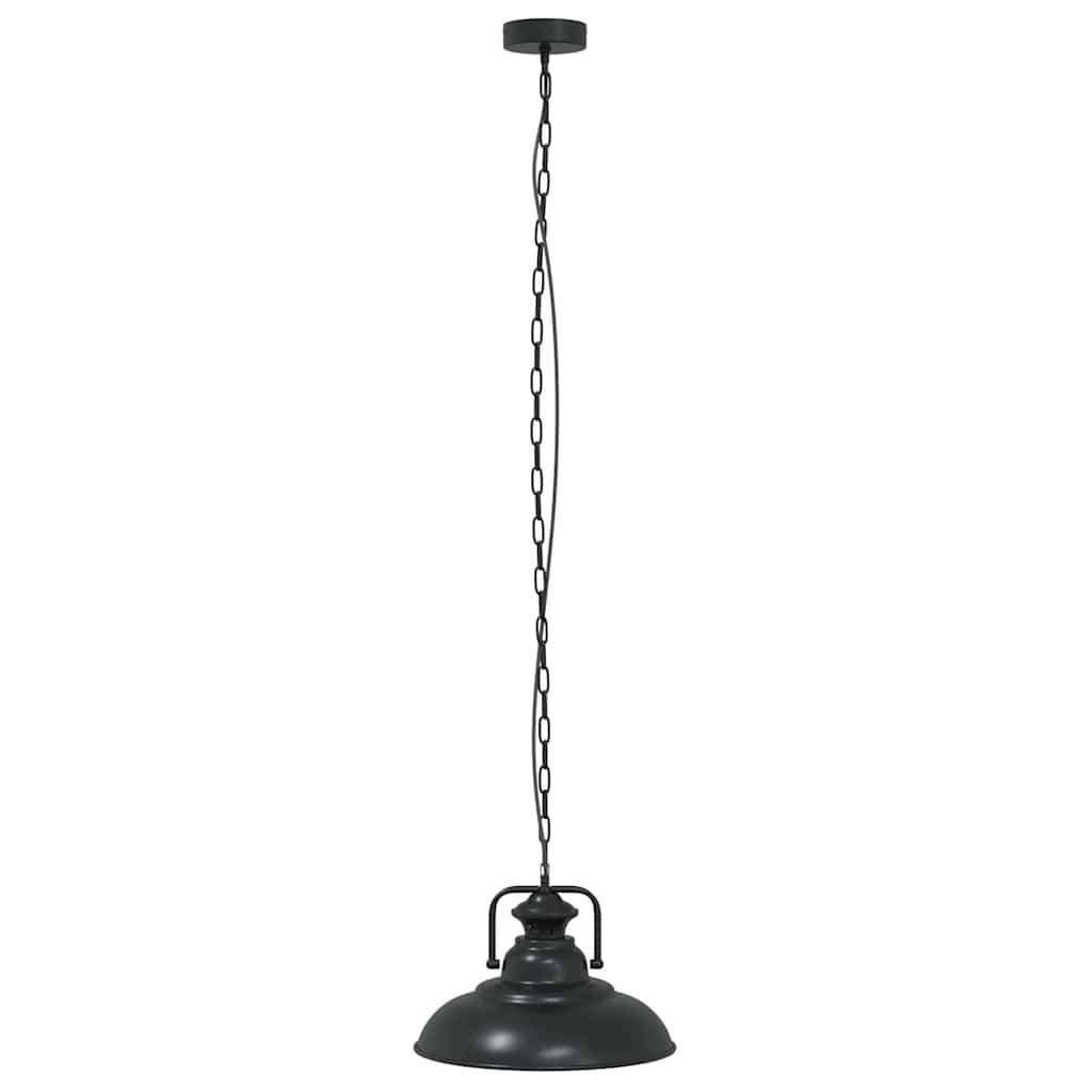 függőlámpa E27 Fekete Ø 31 cm vas