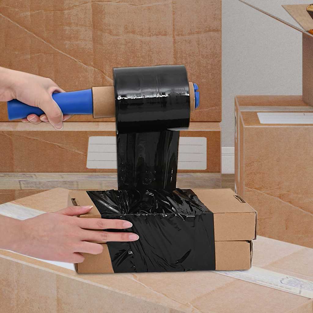 stretch fólia 50 pcs fekete 23 μm 10 cm x 150 m