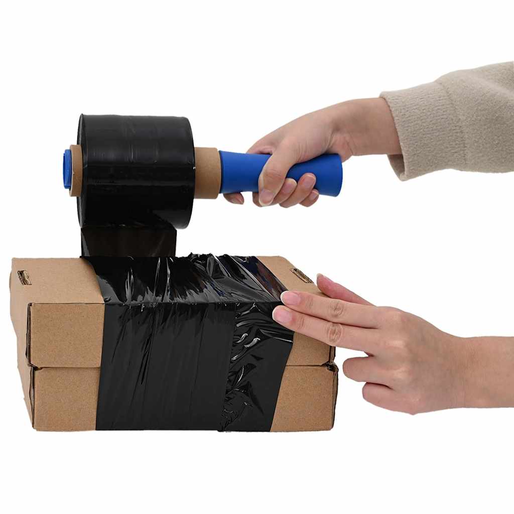 stretch fólia 50 pcs fekete 23 μm 10 cm x 150 m