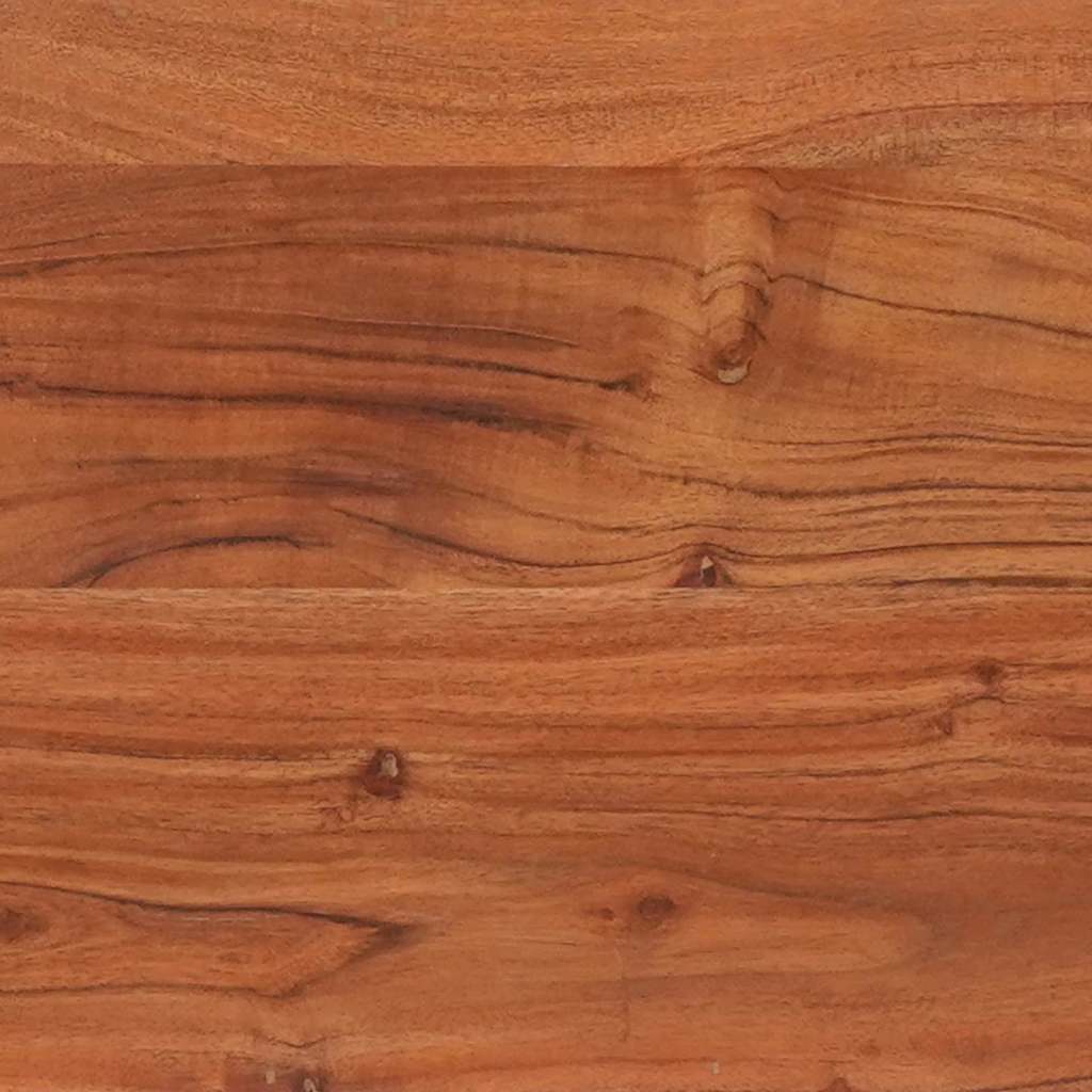 Konzolasztal polcokkal Barna 110 x 30 x 75 cm tömör akácfa