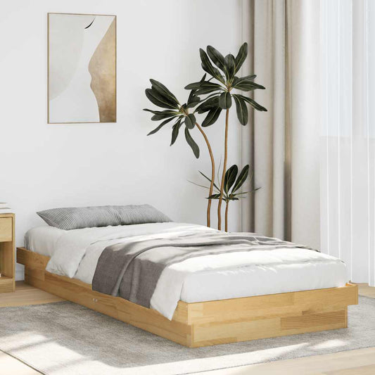 tömör tölgyfa ágykeret matrac nélkül 80x200 cm