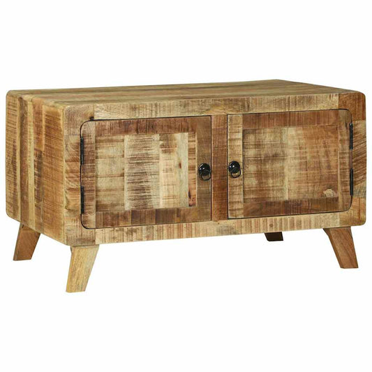 Dohányzóasztal Barna 80 x 54 x 45 cm Tömör nyers mangófa