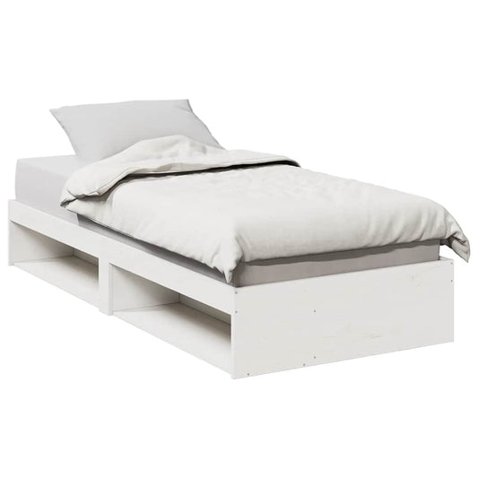 kanapéágy ágy matrac fehér 100x200 cm tömör fa fenyőfa