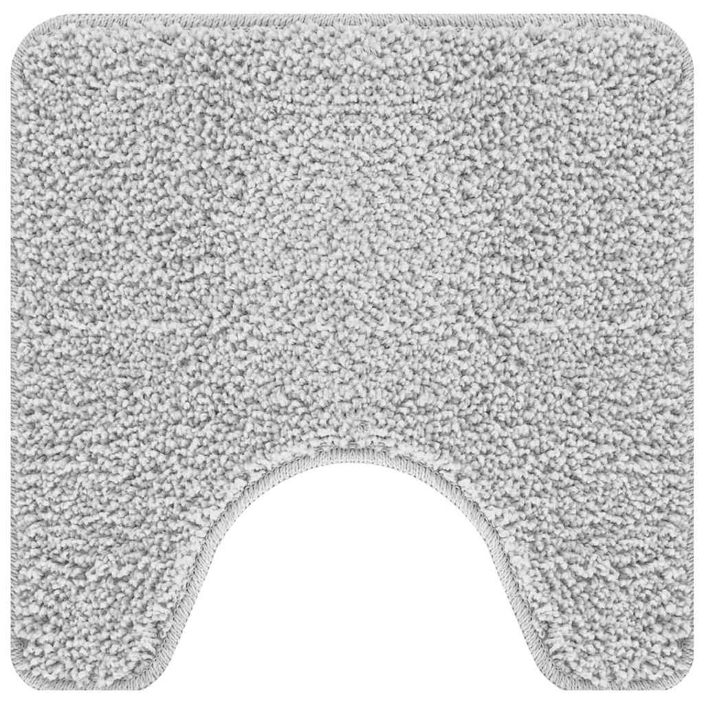 Csúszásgátló Fürdőszőnyeg WC Nyírással Szürke 50 x 50 cm PP