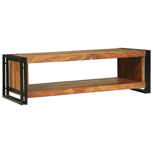 Dohányzóasztal Barna 120 x 50 x 38 cm tömör akácfa