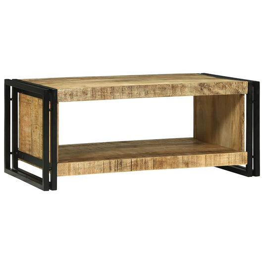 Dohányzóasztal Barna 90 x 50 x 38 cm Tömör nyers mangófa