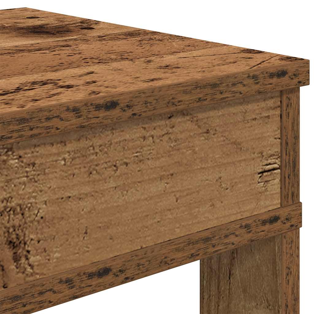 antik fa szerelt fa cipőtartó 60x30x98 cm