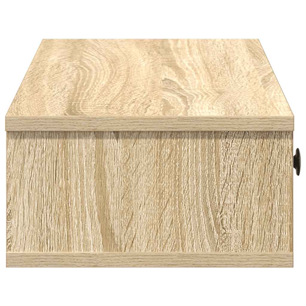 Falipolc fiókokkal sonoma tölgy 60x28x15 cm műszaki fa