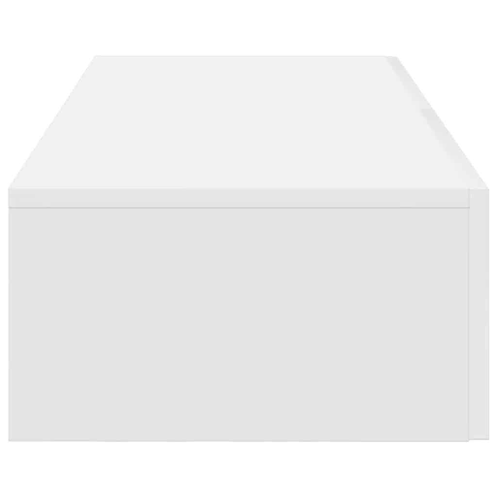 Falipolc fiókokkal fehér 60x26,5x15 cm műszaki fa