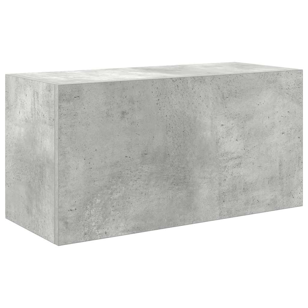 betonszürke szerelt fa fali fürdőszobaszekrény 60 x 25 x 30 cm