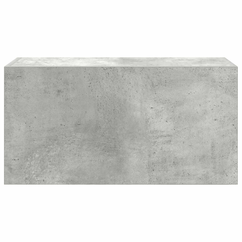 betonszürke szerelt fa fali fürdőszobaszekrény 60 x 25 x 30 cm