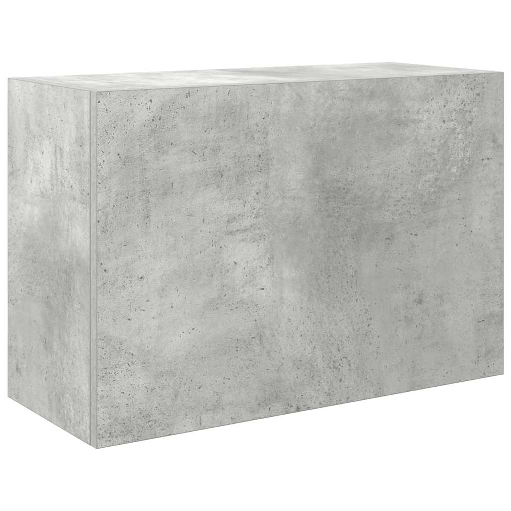 betonszürke szerelt fa fali fürdőszobaszekrény 60 x 25 x 40 cm