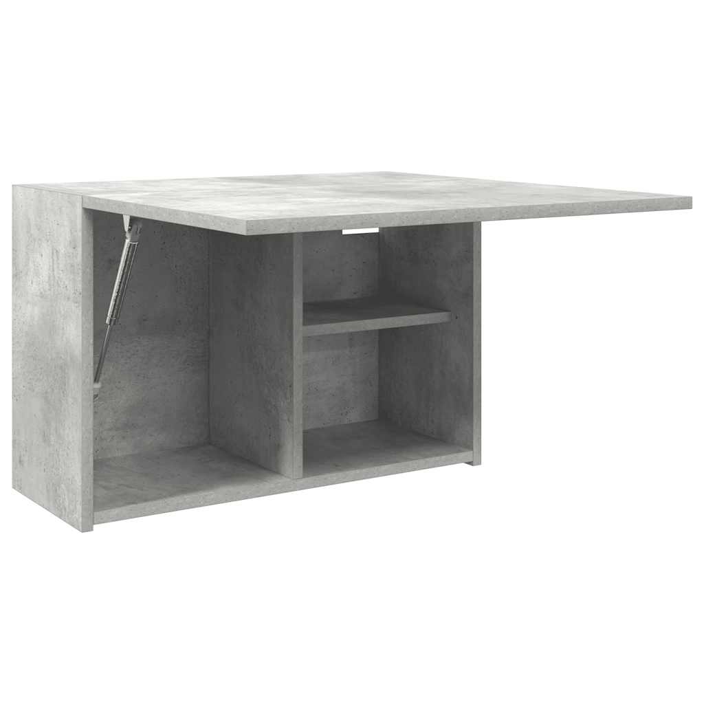 betonszürke szerelt fa fali fürdőszobaszekrény 60 x 25 x 40 cm