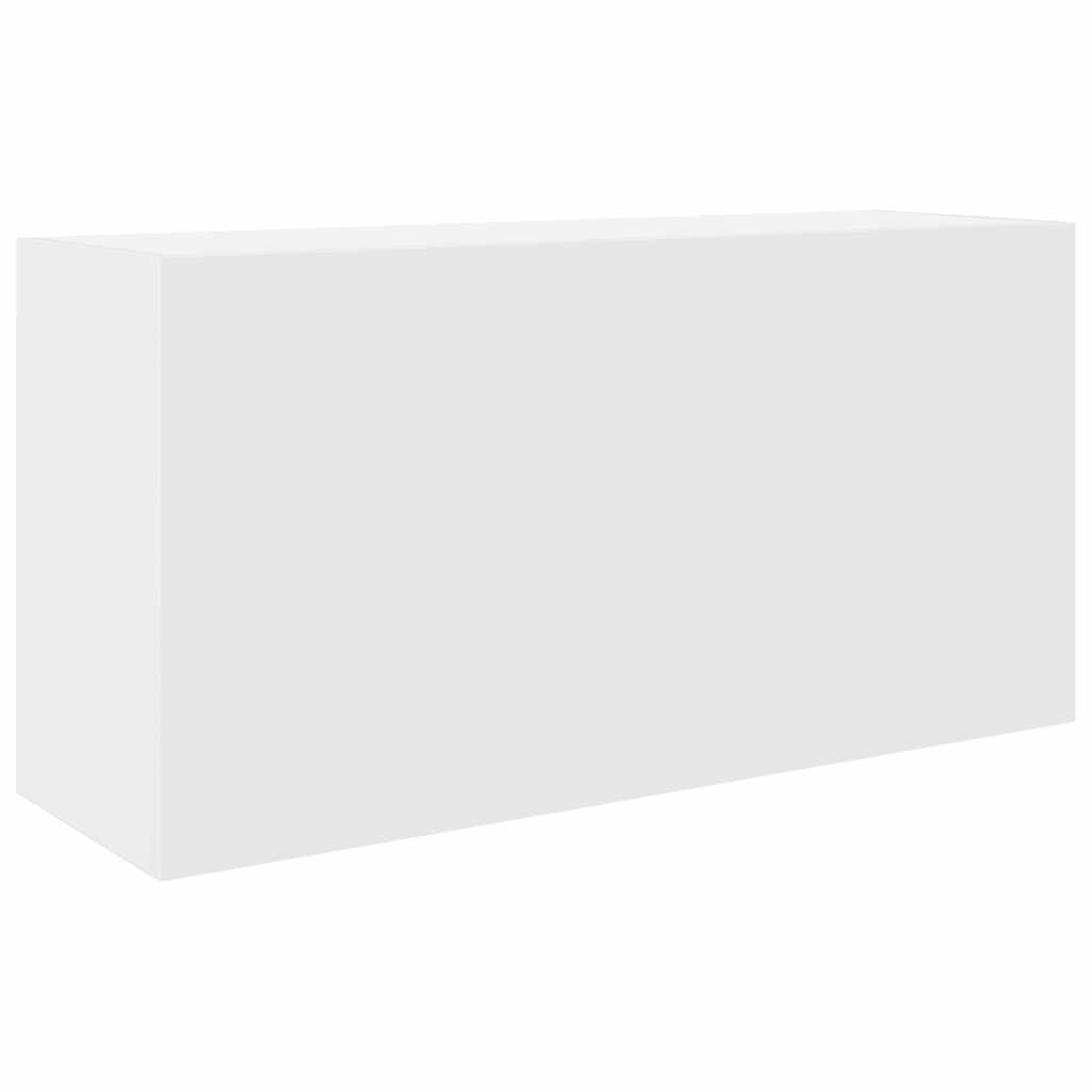 fehér szerelt fa fali fürdőszobaszekrény 80x25x40 cm