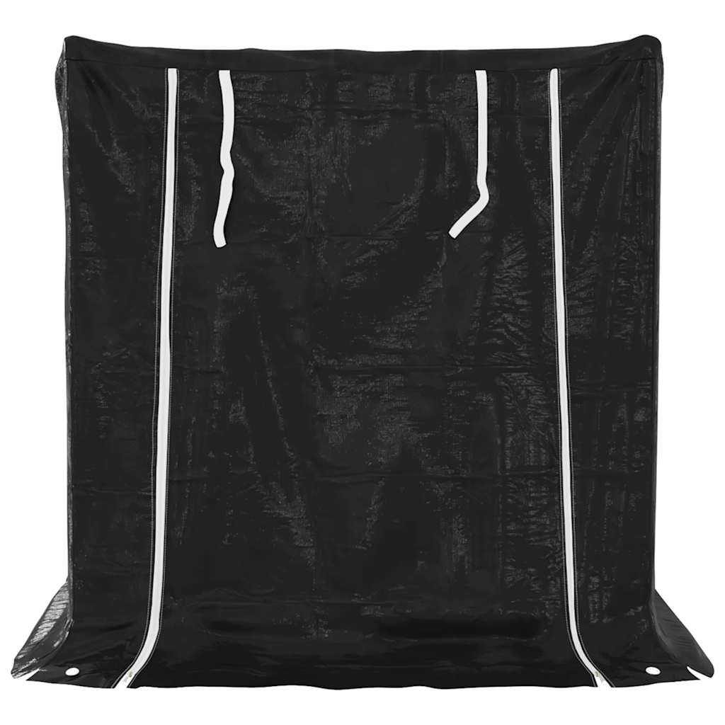 Tűzifa állvány esővédővel 101x61x110,5 cm horganyzott acél