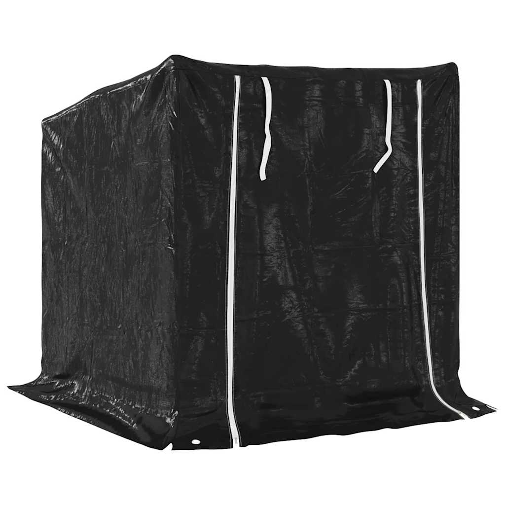 Tűzifa állvány esővédővel 101x61x110,5 cm horganyzott acél