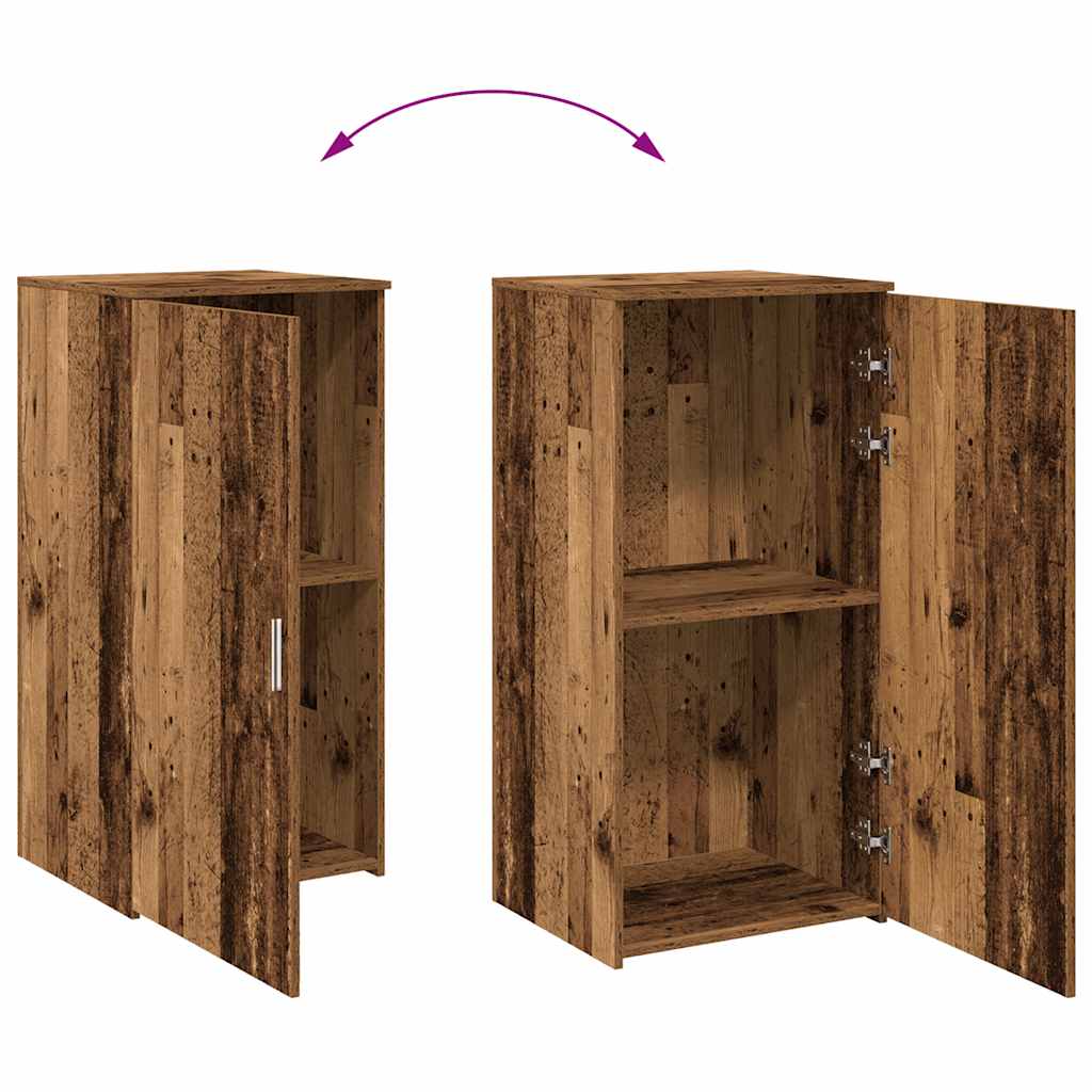 tároló szekrény antik fa 50x45x103,5 cm szerelt fa
