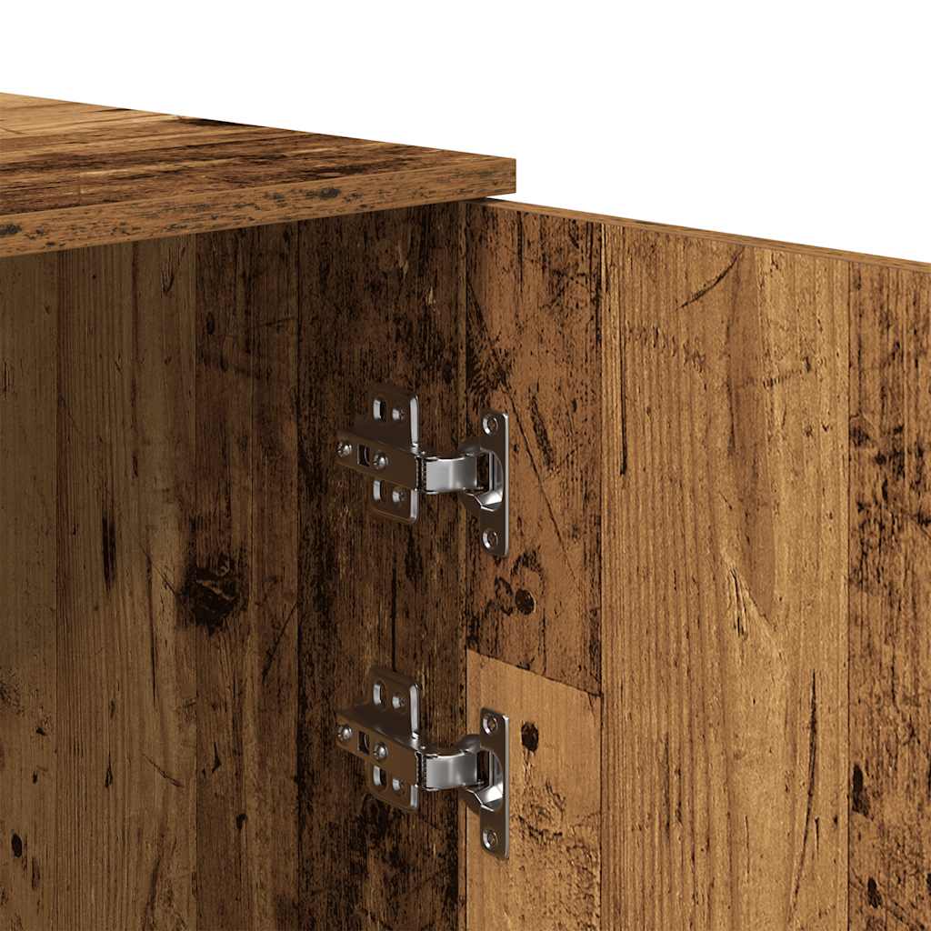tároló szekrény antik fa 50x45x103,5 cm szerelt fa